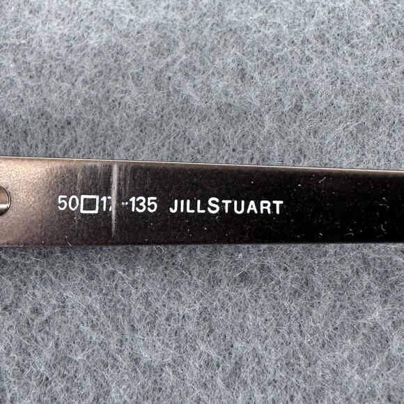 Jill Stuart Eyeglasses Womens Brown Studded Rectangle JS005-1 50-17-135 w/ Case - Picture 8 of 13